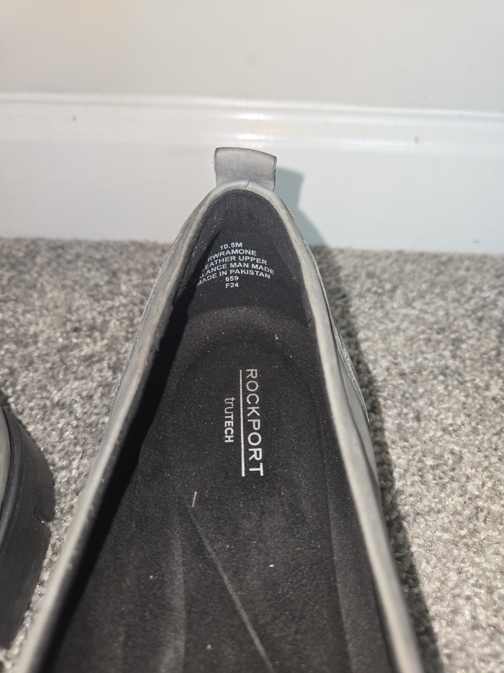 Rockport Grey Nubuck Slip-On Loafers - Picture 3 of 5